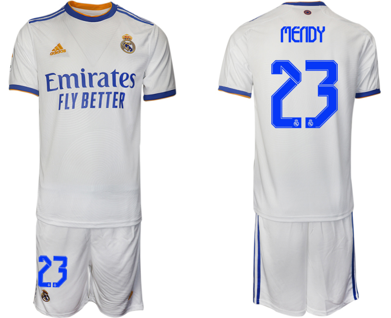 Men 2021-2022 Club Real Madrid home white #23 Soccer Jerseys->barcelona jersey->Soccer Club Jersey